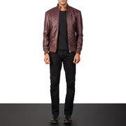 
Moda Chaqueta Bomber de Cuero para Hombre – alternate product view 4