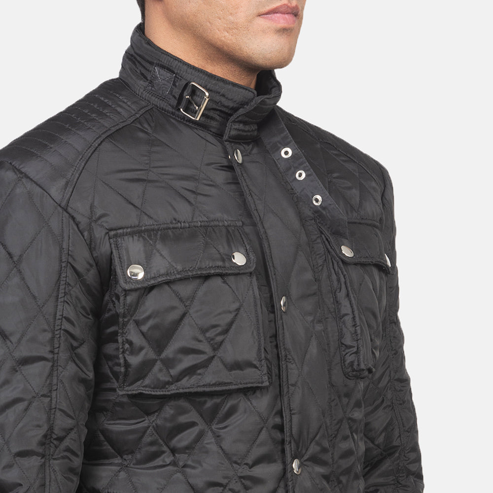 Vista interior Showing Quilted Polyester Lining &amp; Dos bolsillos interiores