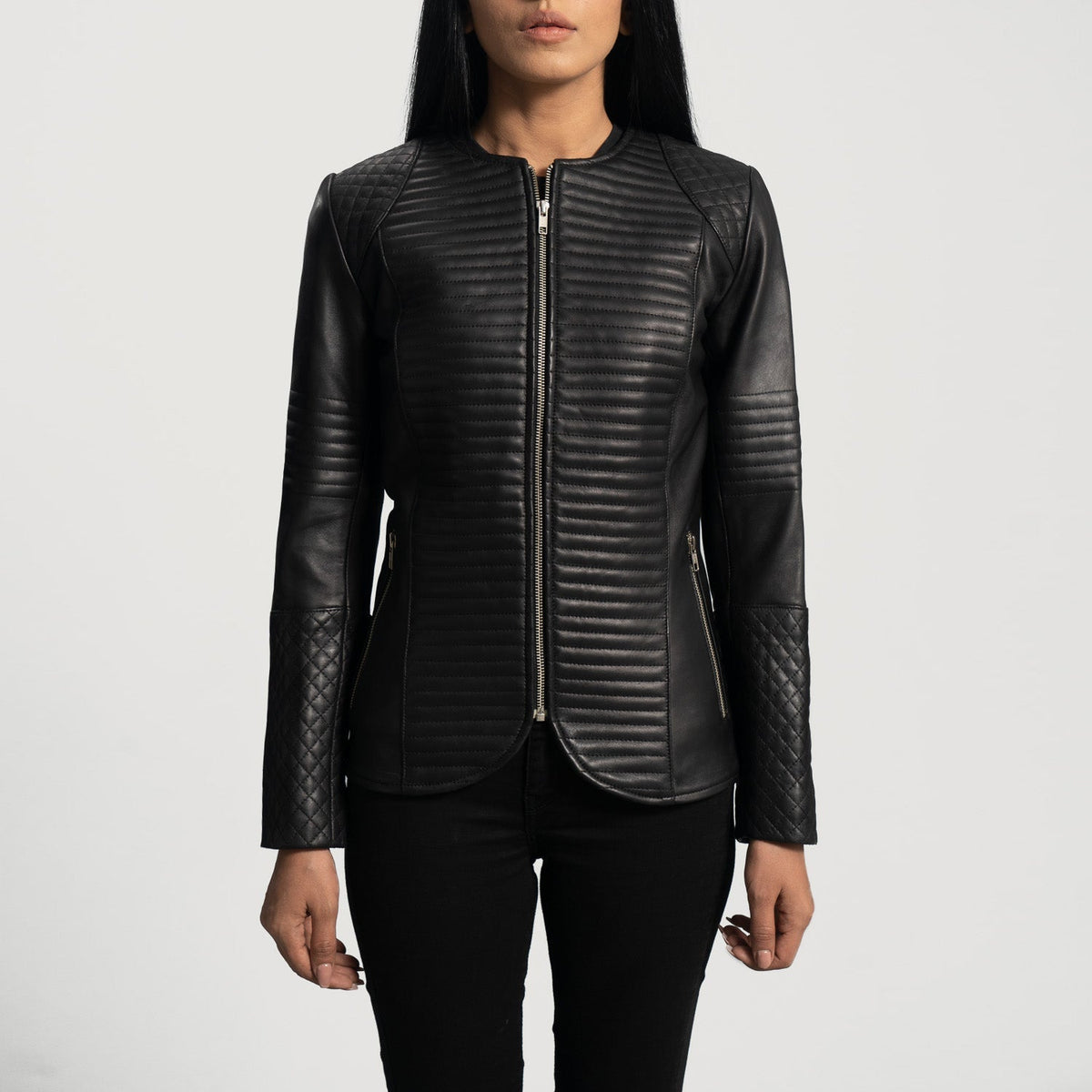 Nexi Acolchado Chaqueta de Cuero para Mujer – Vista alternativa del producto 4