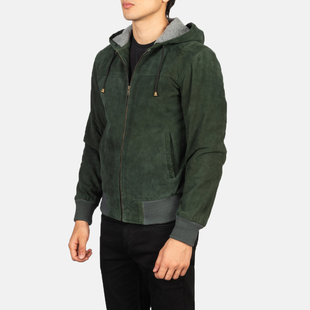 Nintenzo Cazadora Bomber de Cuero para Hombre – Vista alternativa del producto 2