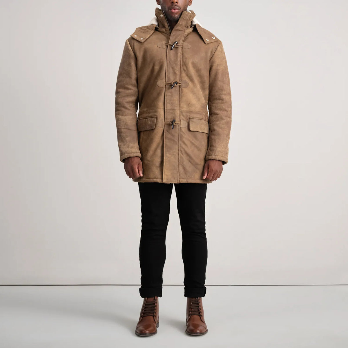 Nolan Abrigo de Cuero para Hombre – Vista alternativa del producto 3
