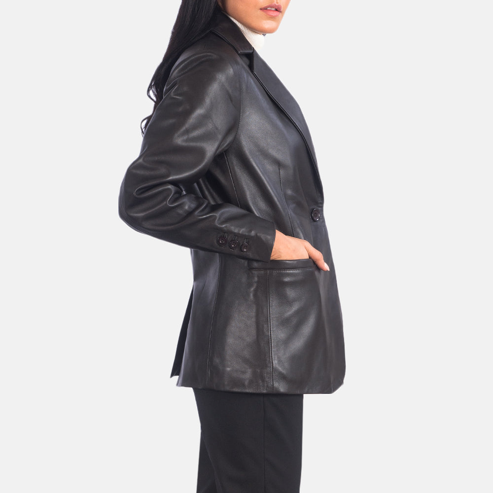 Norma Blazer de Cuero para Mujer – Vista alternativa del producto 3