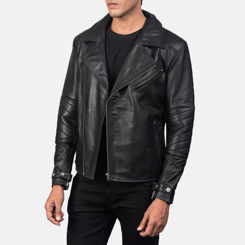 Raiden Chaqueta Biker de Cuero para Hombre