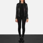 
Rave Marrón Chaqueta Biker de Cuero para Mujer – alternate product view 4