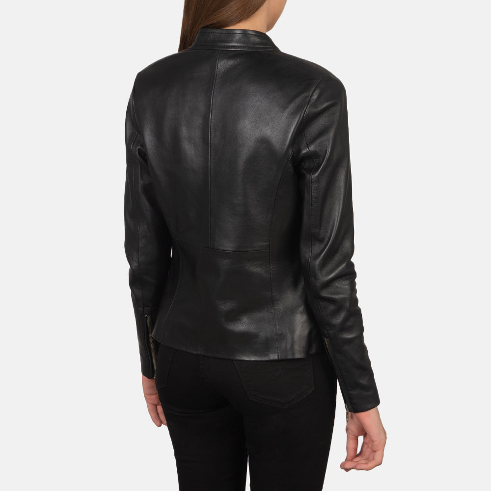 
Rave Marrón Chaqueta Biker de Cuero para Mujer – alternate product view 5