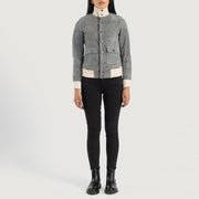 
Sasha A1 Chaqueta Bomber de Cuero para Mujer – alternate product view 3