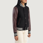 Savant Varsity Chaqueta de Cuero para Mujer – Vista alternativa del producto 2