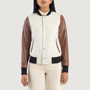 Savant Varsity Chaqueta de Cuero para Mujer – Vista alternativa del producto 4