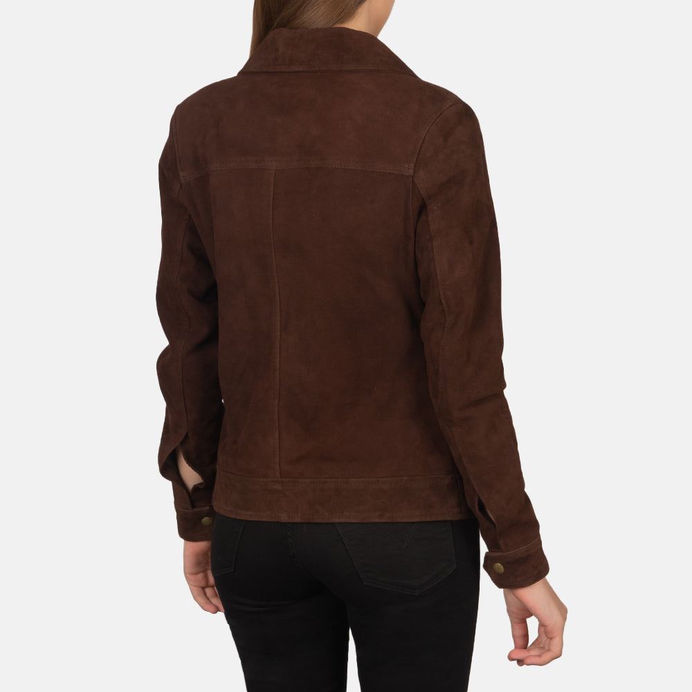 
Suzy Trucker Marrón Chaqueta de Cuero para Mujer – alternate product view 5