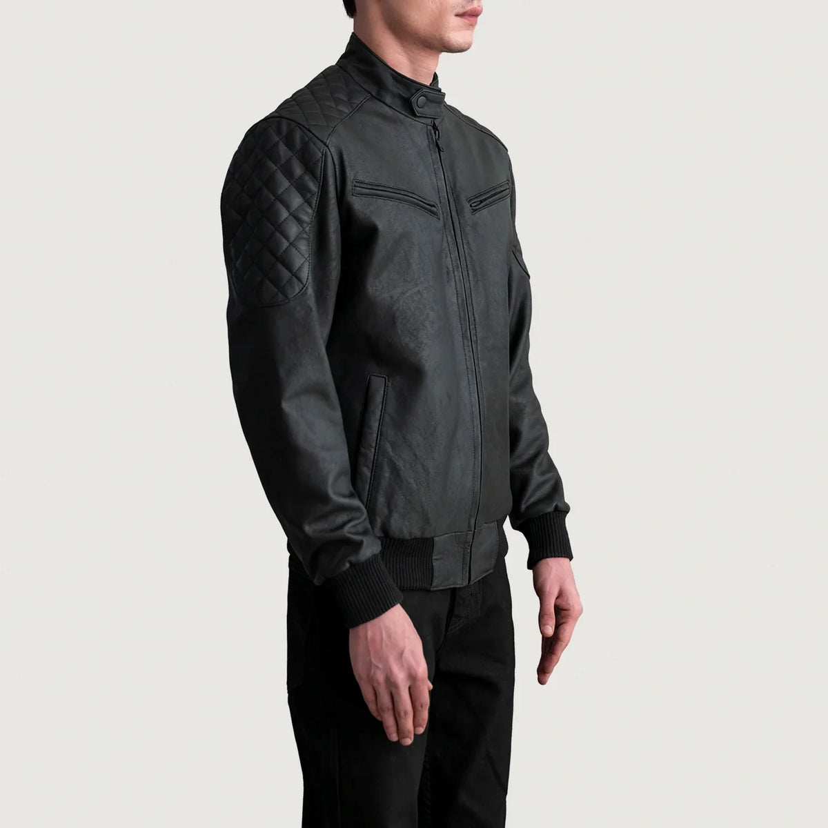 Sven Cazadora Bomber de Cuero para Hombre – Vista alternativa del producto 2