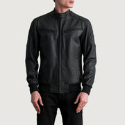 Sven Cazadora Bomber de Cuero para Hombre – Vista alternativa del producto 3
