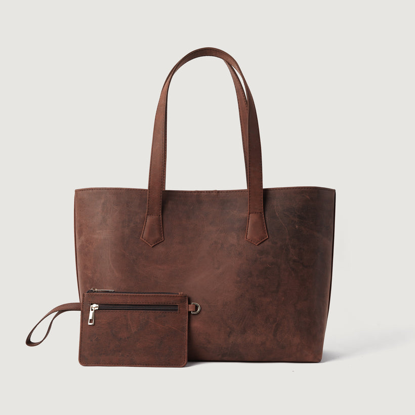 The Bianca Bolso tote de cuero