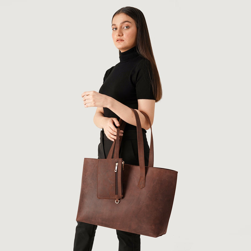The Bianca Bolso tote de cuero