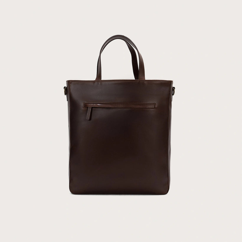 The Poet Bolso tote de cuero