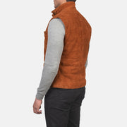 Authentic Goatskin Suede with Suede Finish Grain Texture &amp; Heavy-Duty Seam Stitching Detail