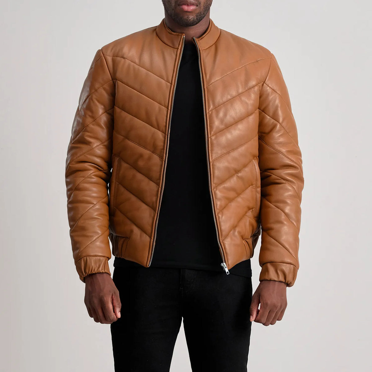 Travis Chaqueta de Cuero para Hombre – Vista alternativa del producto 1