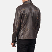 Vincent Negro Chaqueta Biker de Cuero para Hombre – Vista alternativa del producto 5