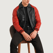 Walton Varsity Chaqueta de Cuero para Hombre – Vista alternativa del producto 3
