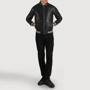 Walton Varsity Chaqueta de Cuero para Hombre – Vista alternativa del producto 3