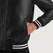 Walton Varsity Chaqueta de Cuero para Hombre – Vista alternativa del producto 6