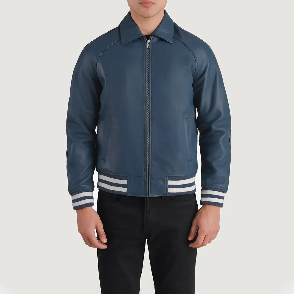 Walton Varsity Chaqueta de Cuero para Hombre – Vista alternativa del producto 1