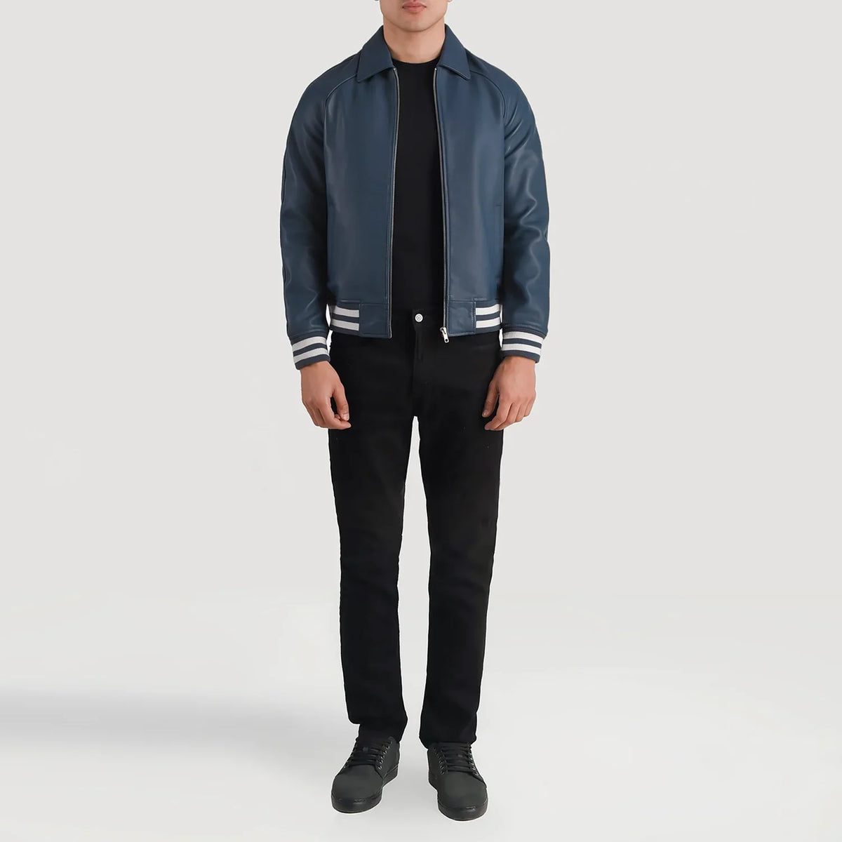 Walton Varsity Chaqueta de Cuero para Hombre – Vista alternativa del producto 4
