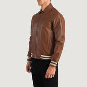Walton Varsity Chaqueta de Cuero para Hombre – Vista alternativa del producto 3