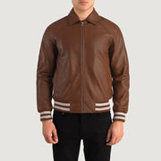Walton Varsity Chaqueta de Cuero para Hombre – Vista alternativa del producto 4