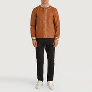 Willis Varsity Chaqueta de Cuero para Hombre – Vista alternativa del producto 3