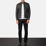 Youngster Chaqueta Biker de Cuero para Hombre – Vista alternativa del producto 4