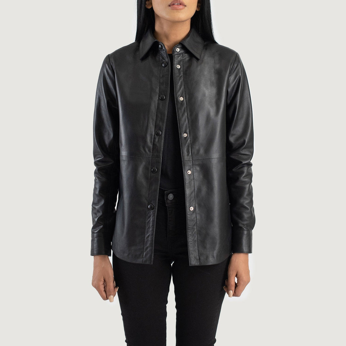 Zenith Shirt Chaqueta de Cuero para Mujer – Vista alternativa del producto 1