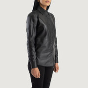 Zenith Shirt Chaqueta de Cuero para Mujer – Vista alternativa del producto 2