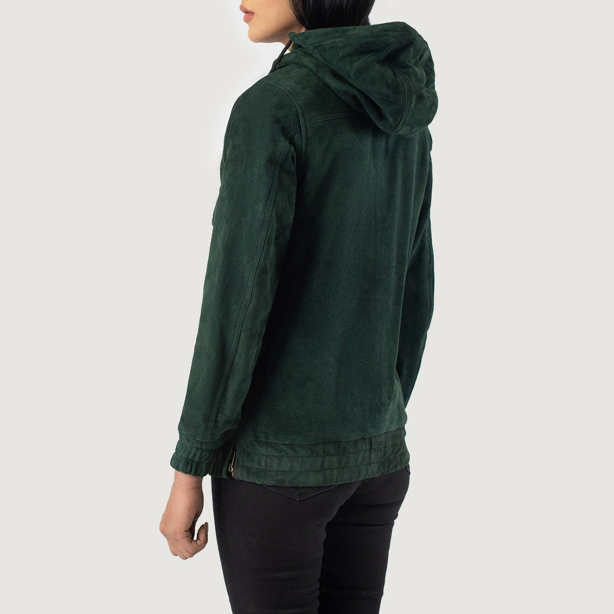 Zest Hooded Pullover Chaqueta de Cuero para Mujer – Vista alternativa del producto 5