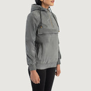 Zest Hooded Pullover Chaqueta de Cuero para Mujer – Vista alternativa del producto 2